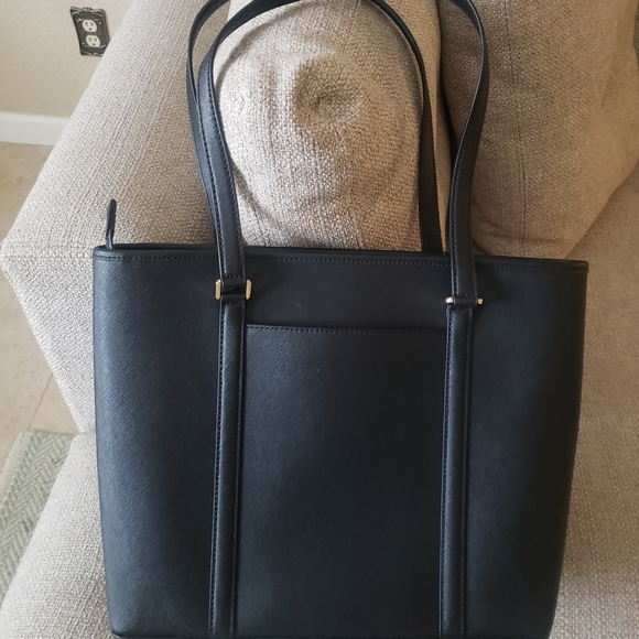 Michael Kors Sady Saffiano Black Medium Tote Bag - Picture 9 of 14